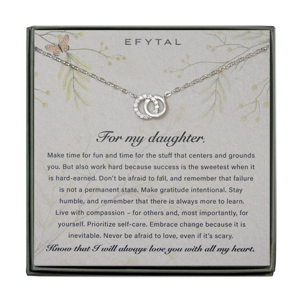 keisha interlocking rings necklace • for my daughter