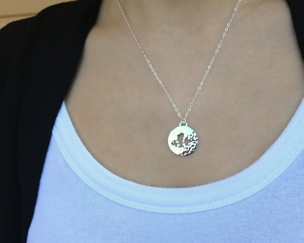 amanda mother & child necklace • mother & daughter, no matter where