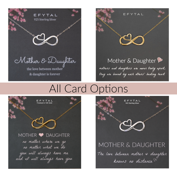 ruth eternal heart necklace • mother & daughter, never apart