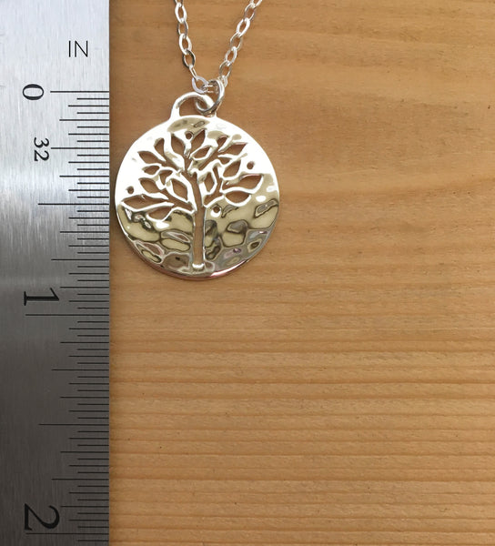hannah silver tree of life necklace