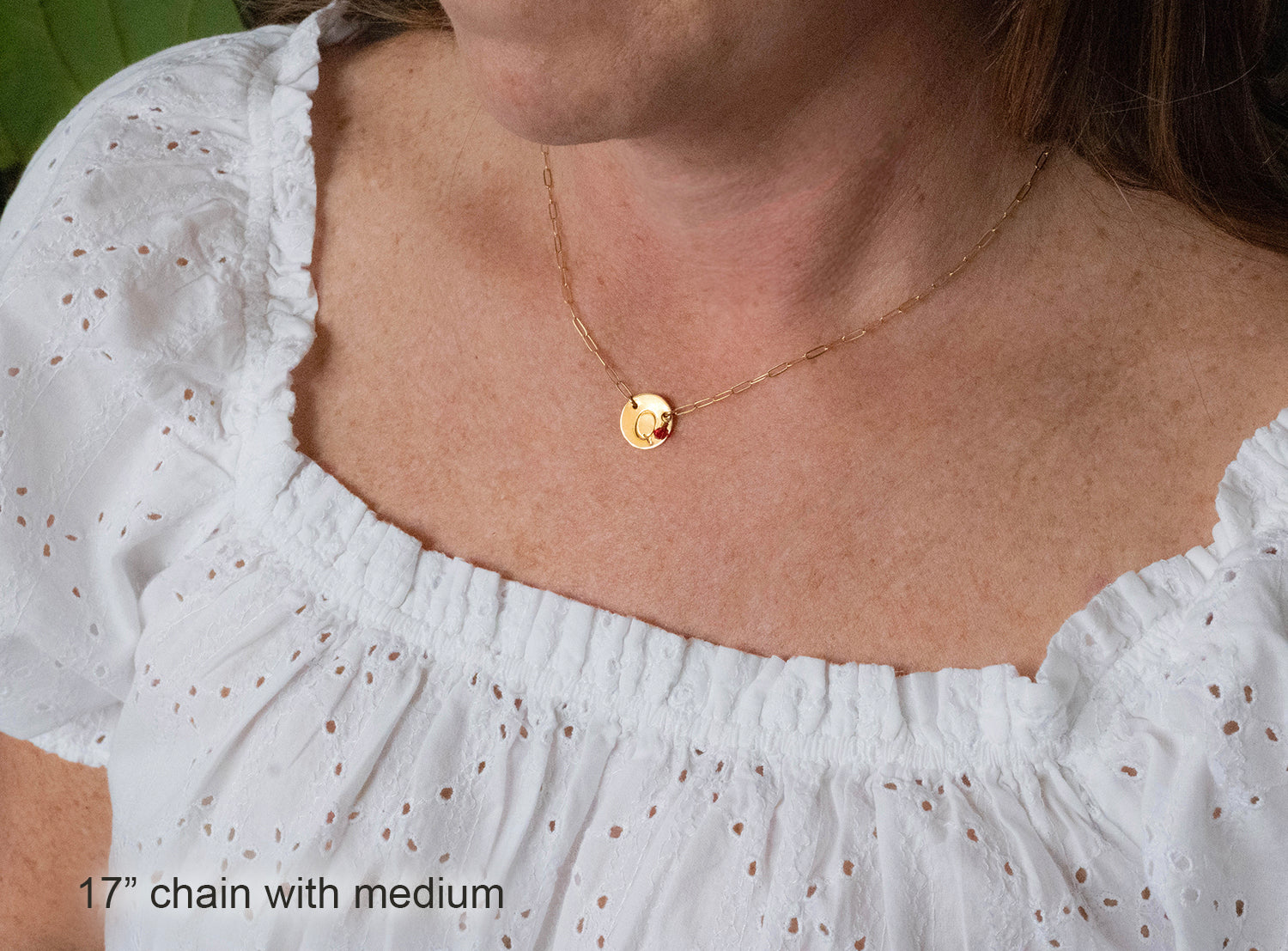 18 inch on sale initial necklace