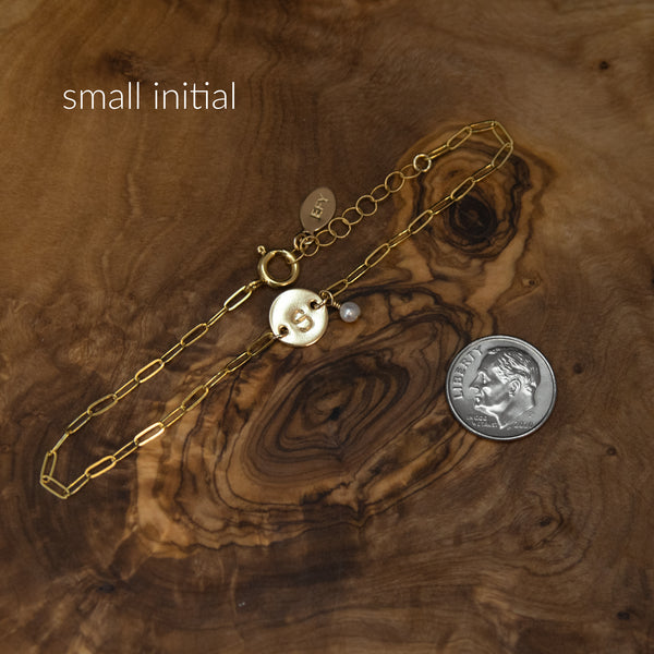 ashton initial bracelet • 18th birthday confetti