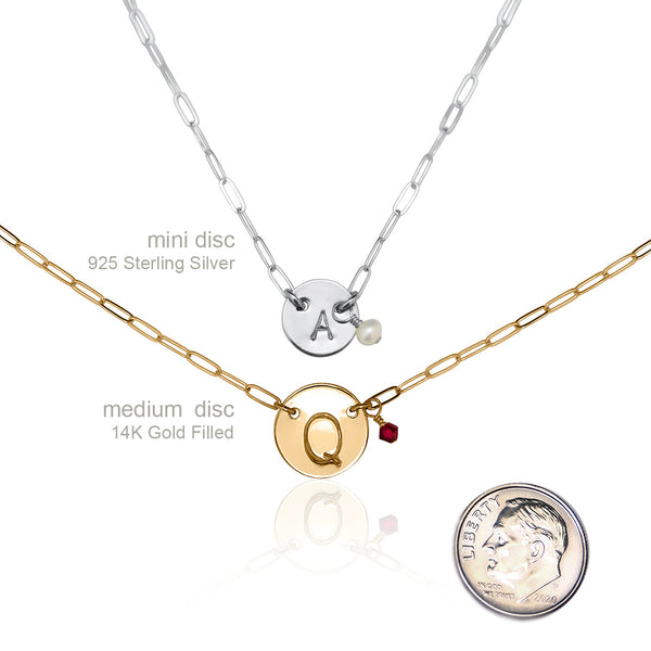 ashton initial necklace • 16th birthday confetti