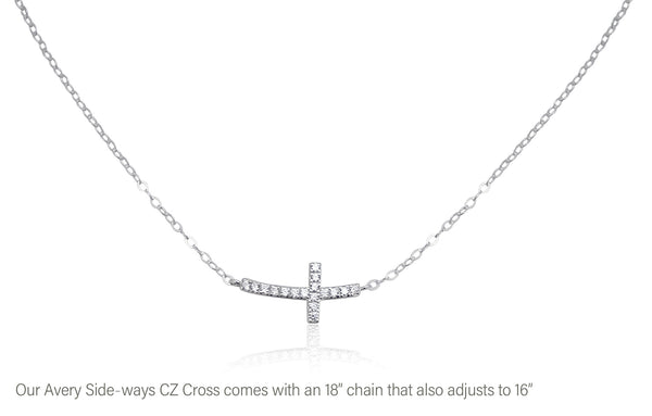 avery adorned cross necklace • peace of Jesus