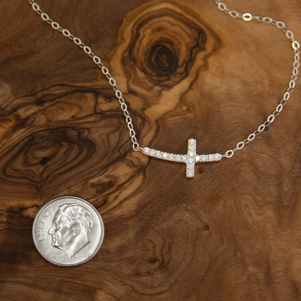 avery adorned cross necklace • faith
