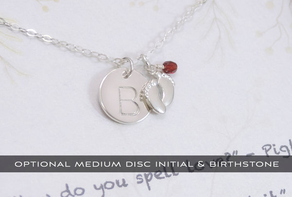 bella tiny feet necklace • winnie the pooh