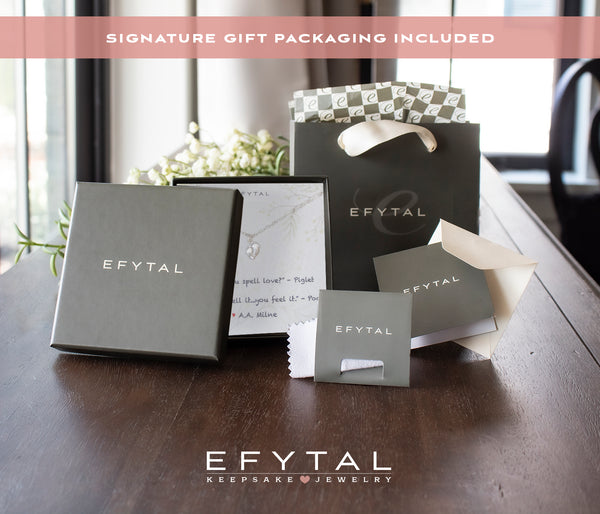 bella tiny feet necklace • winnie the pooh