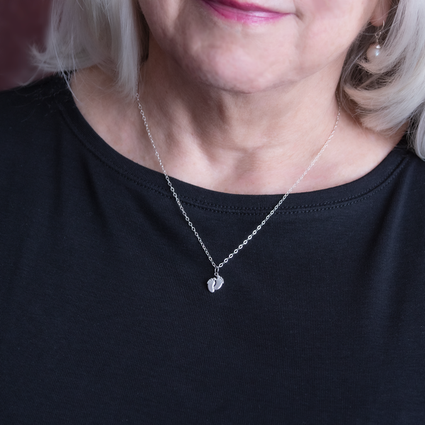 bella tiny feet necklace • tiniest things