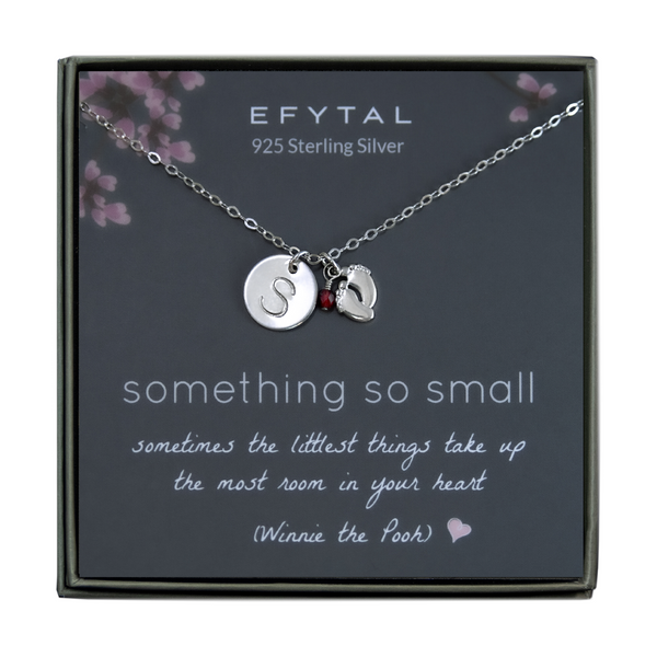 bella tiny feet necklace • something so small