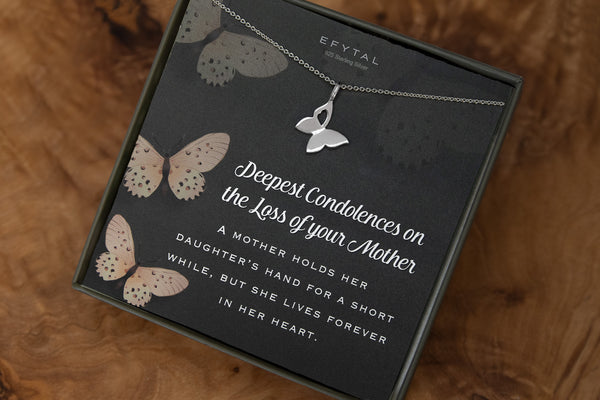 brenda butterfly necklace • loss of mother