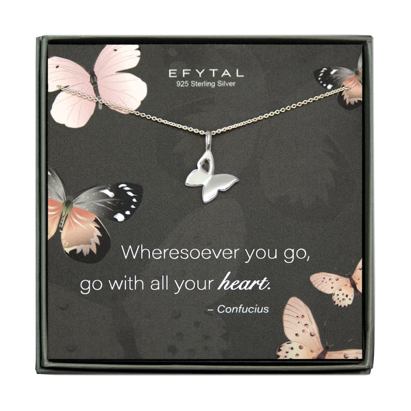 brenda butterfly necklace • confucius