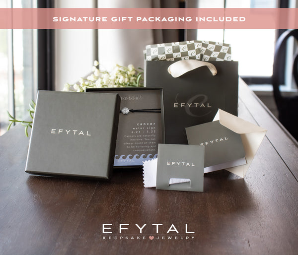 ceres zodiac black cord bracelet • celestial card