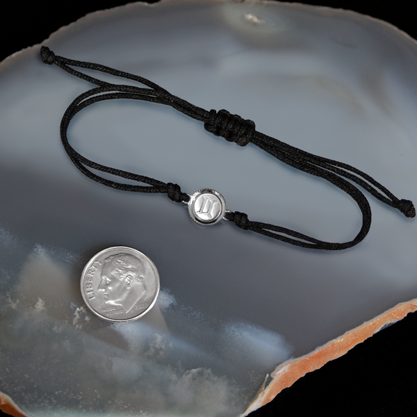 ceres zodiac black cord bracelet • celestial card