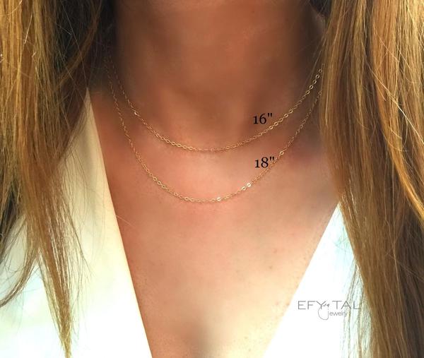 simple chain • sterling silver or gold filled