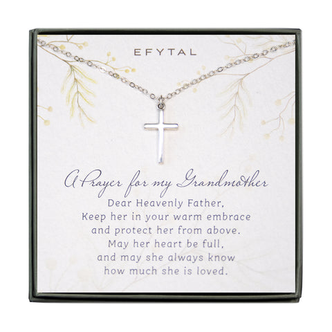 charity timeless cross necklace • prayer for my grandmother