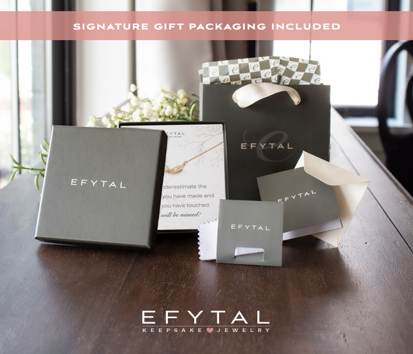 constance feather necklace, silver or gold • you'll be missed