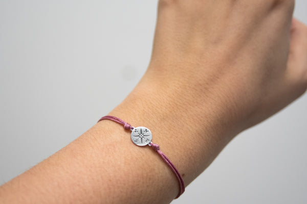 journey compass cord bracelet set • friendship, invisible thread