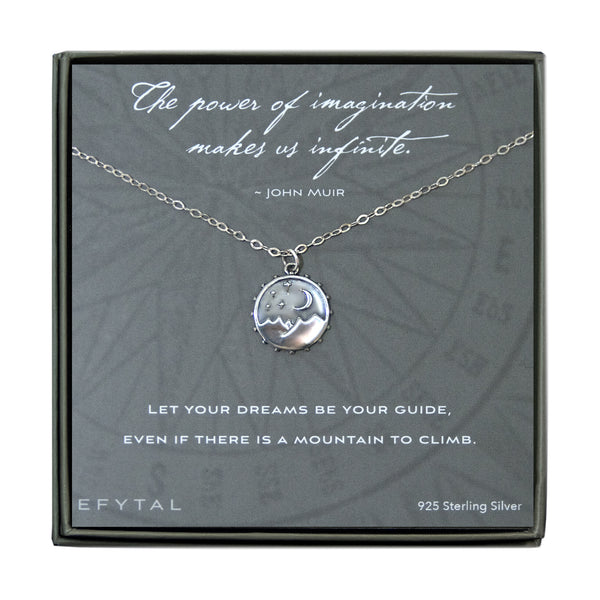 danenberg mountain motif necklace • power of imagination