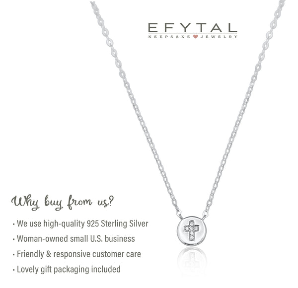 esperanza cz cross necklace • strength & dignity