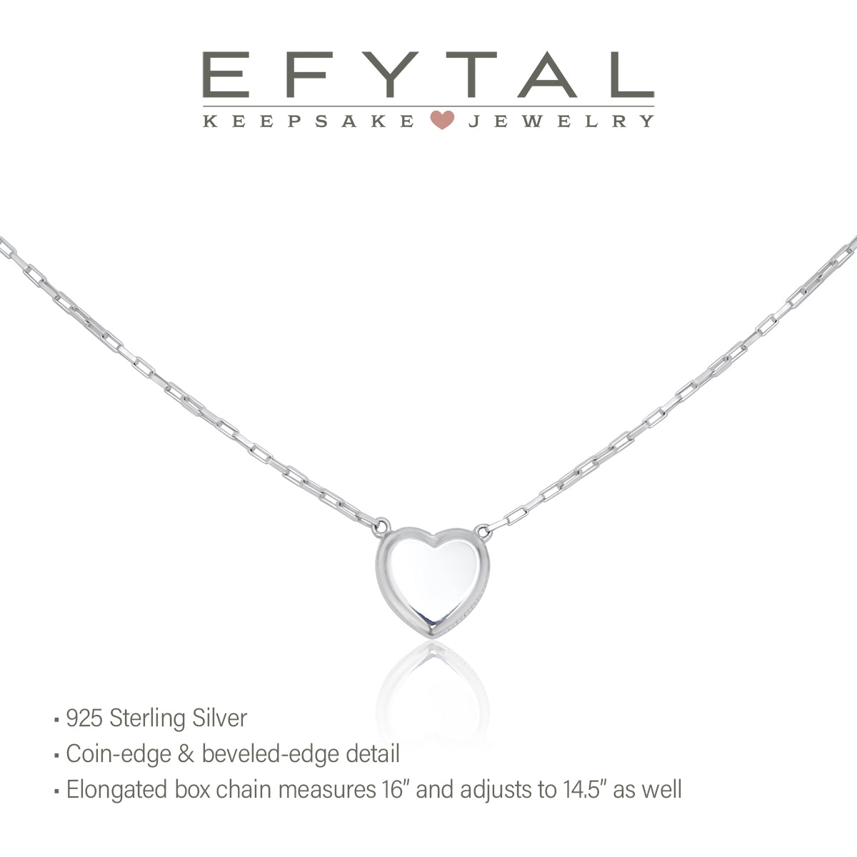 Quinceañera Gifts for Girls, EFYTAL 925 Sterling Silver Heart Charm Necklace,  15th Birthday Gift, Collar De Corazón, Hija, Sobrina 189 - Etsy Finland