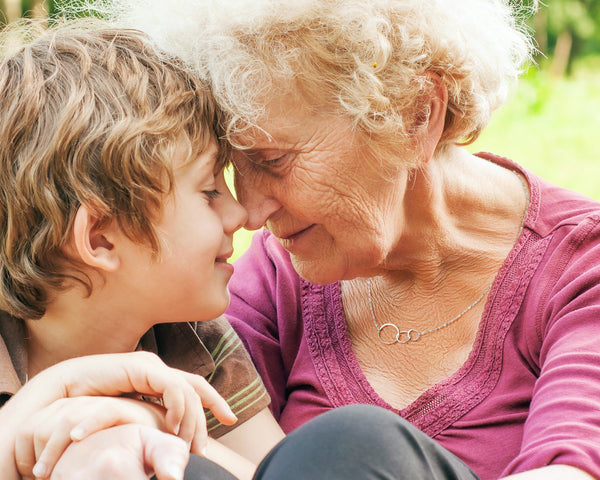 josie three ring necklace, silver or gold • generations, families