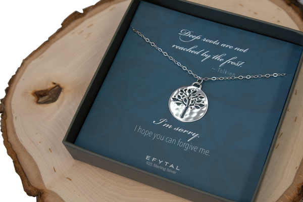 hannah silver tree of life necklace • i'm sorry