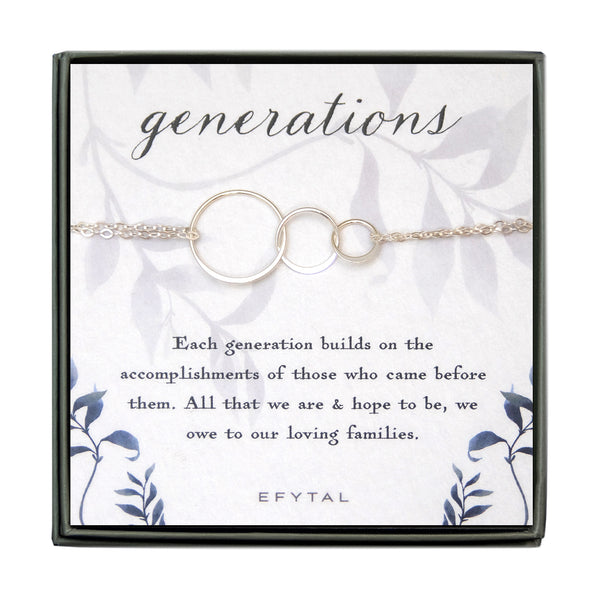 josie three ring bracelet • generations, families