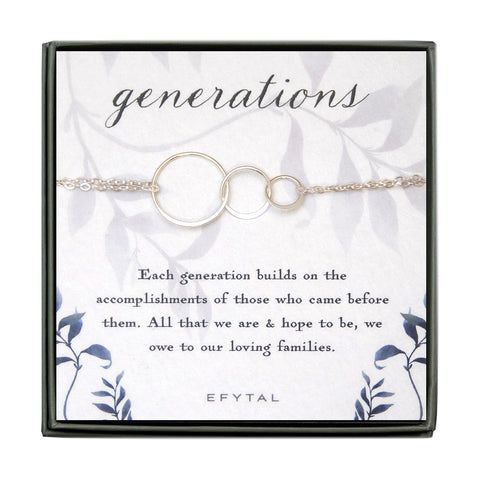 josie three ring bracelet • generations, families