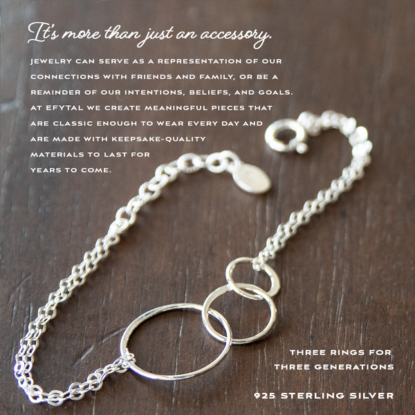 josie three ring bracelet • generations, families