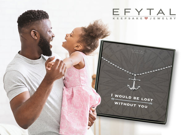 kai anchor pendant necklace • i would be lost without you