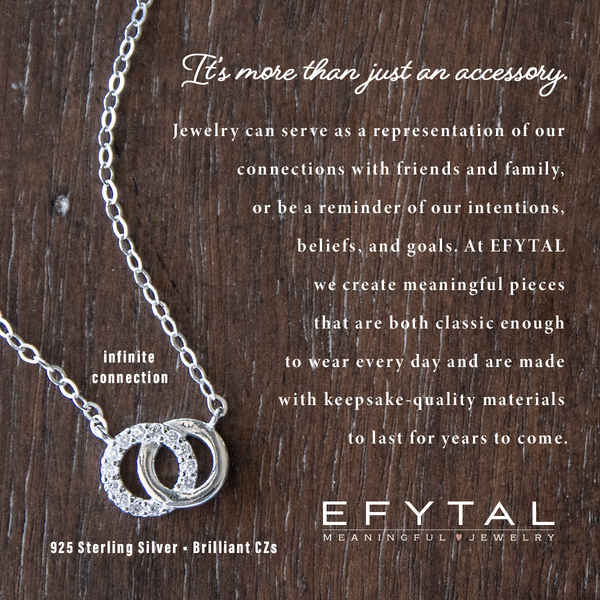 keisha interlocking rings necklace • valentine, candy hearts