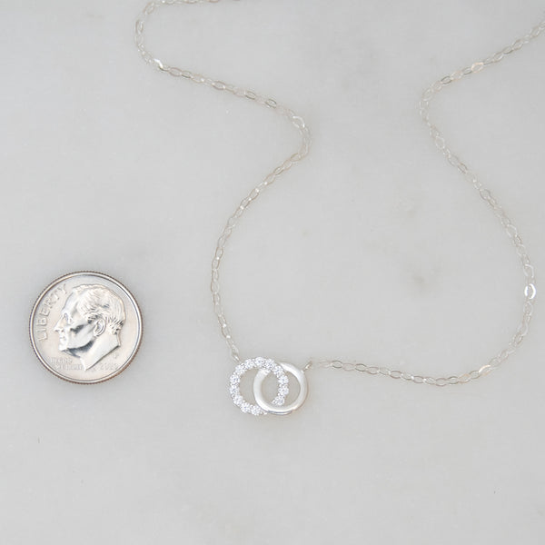 keisha interlocking rings necklace • for my daughter