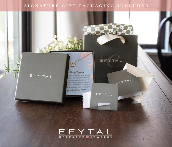 keisha interlocking rings necklace • home is where mom is