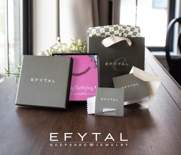 lia 18 bead necklace • happy 18th birthday