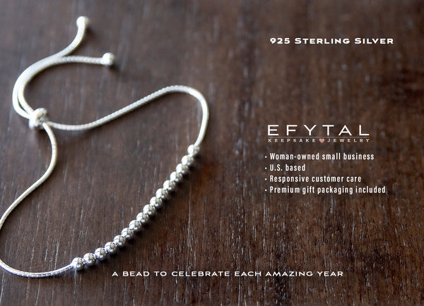 maya 12-18 bead bracelet • birthday wishes