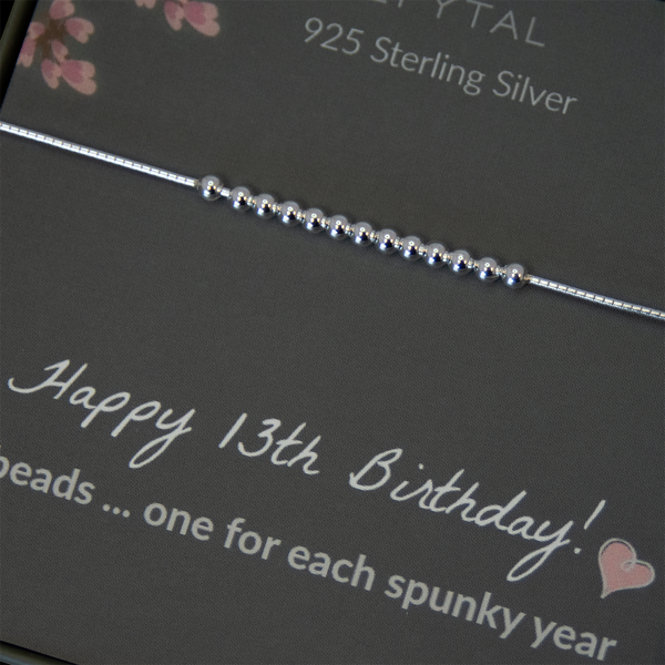 maya 13 bead bracelet • happy 13th birthday