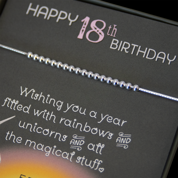 maya 18 bead bracelet • happy 18th birthday unicorn