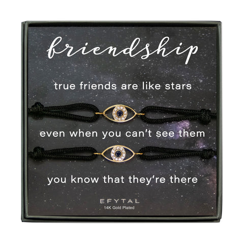 mina evil eye bracelet set • true friends