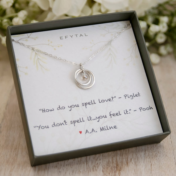 miriam two ring necklace • winnie the pooh