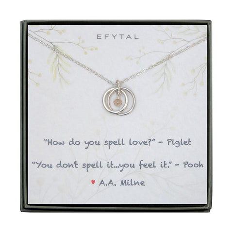miriam two ring necklace • winnie the pooh