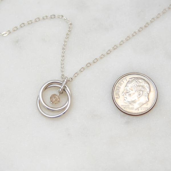 miriam two ring necklace • tiniest things