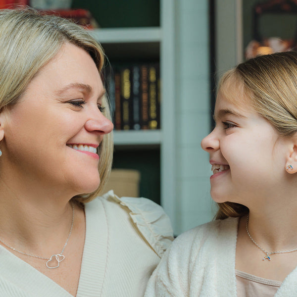 sarah interlocking hearts necklace • valentine, candy hearts