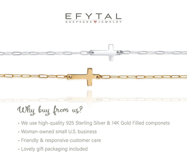 noah sideways cross anklet • sisters