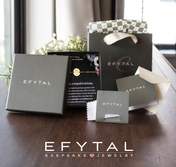 odessa pearl initial bracelet or anklet • beautiful birthday