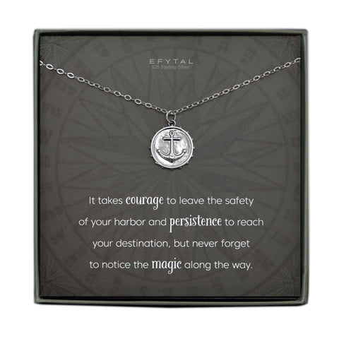 o'malley anchor heart necklace • magic along the way