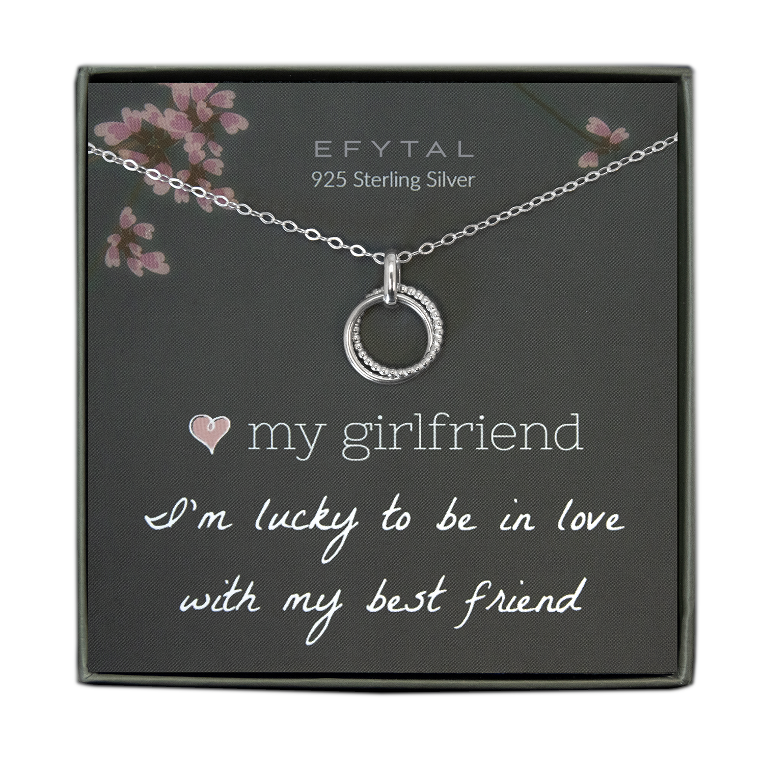 To My Girlfriend Gift Necklace Romantic Girlfriend Birthday Gifts for  Girlfriend