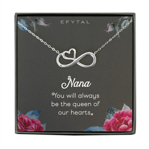 ruth eternal heart necklace • queen nana