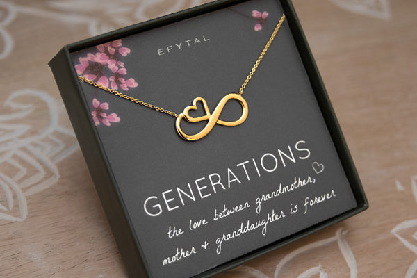 ruth eternal heart necklace • generations, never apart