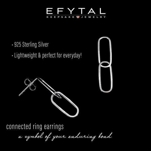 sutton paperclip earrings • mother & daughter