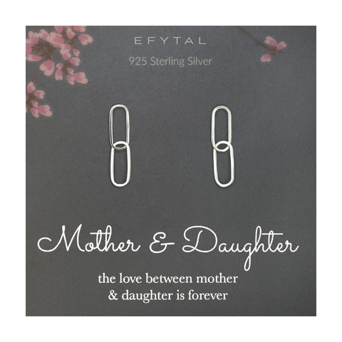sutton paperclip earrings • mother & daughter